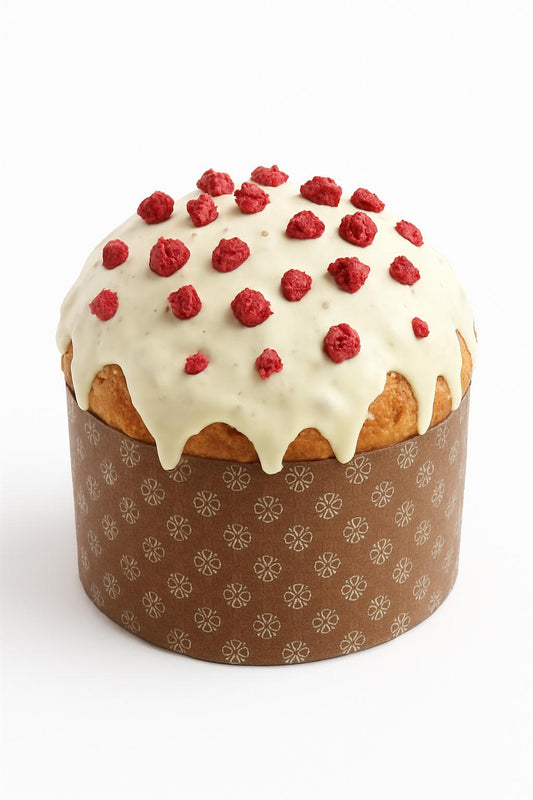 Panettone Cioccolato bianco e Lamponi